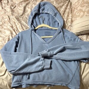 Women's American Eagle Blue Hoodie Sweater